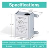 Hipoilk Attic Fan Thermostat Control with Built-in Fire Safety Shut