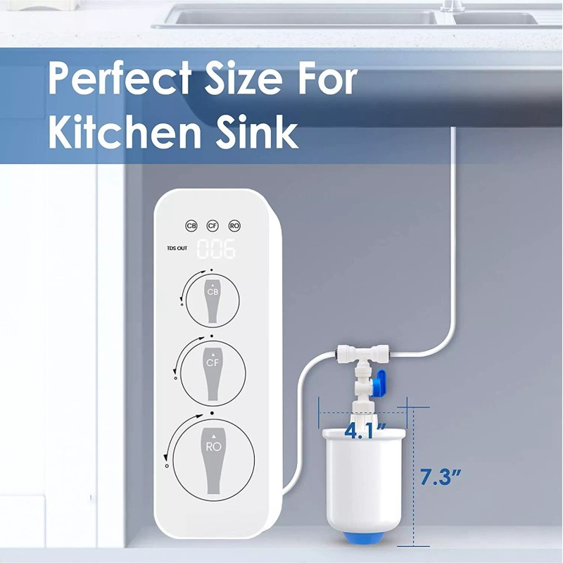 Waterdrop PMT Mini Water Pressure Tank,Storage Water Tank for Tankless