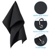 [3 Pack]Microfiber Golf Towels (40x40cm) with Carabiner Clip & Hook,