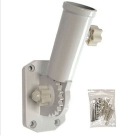 AES USA Premium Store Adjustable Mounting Bracket Metal Flag Pole Holder (1" inch flagpole Diameter)