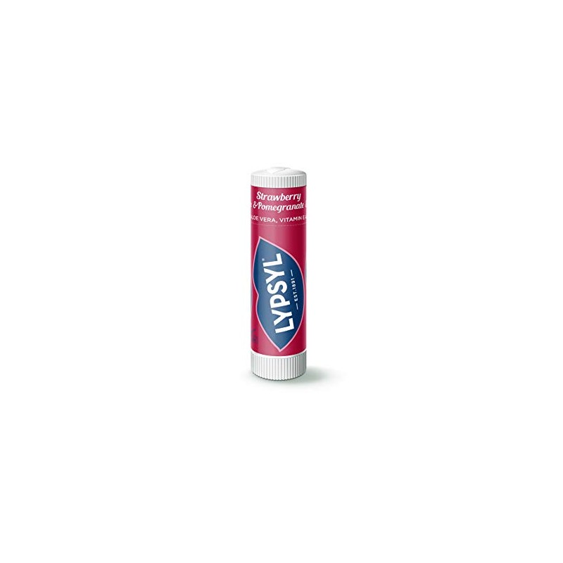 Lypsyl Uplifting Lip Balm, Strawberry and Pomegranate, Pack of 9
