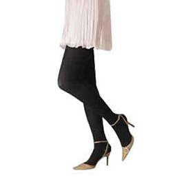 Medical Elastic Stockings Rex Fit Thick Pantyhose with Toe Medium Pressure Medium Light Beige 1632