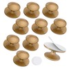 10-Pack Self-Adhesive Cabinet Knobs, No-Drill Self-Stick Drawer Knobs for Dressers,