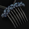 EZ PEACH Rhinestone Hair Comb DE Yaii Winding Rakuchin Kantan