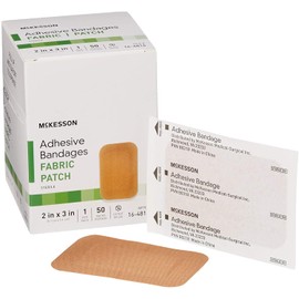 McKesson Tan Fabric Adhesive Strip Sterile 2 x 3" 50 per Box
