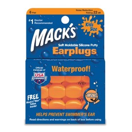 Mack's 6 Pair Pillow Soft Ear Plugs - Kid Size
