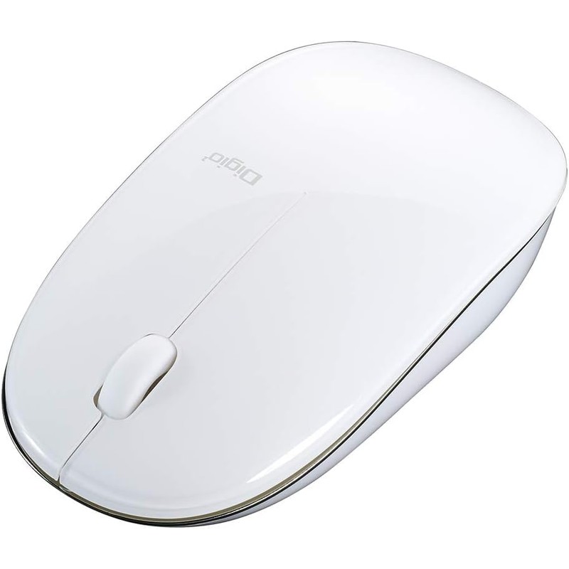 Digio2 MUS-BKT154NW Bluetooth Mouse Thin 3 Button Blue LED White