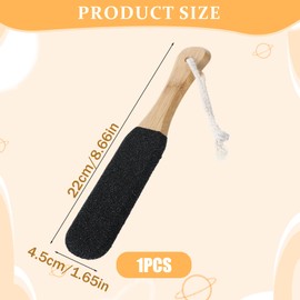 Oruola Foot File Callus File for Hardened or Dry Skin, Foot Rasp Made of Bamboo and Silicon Carbide, Callus Rasp for Foot and Toe Care, Foot Rasp Callus