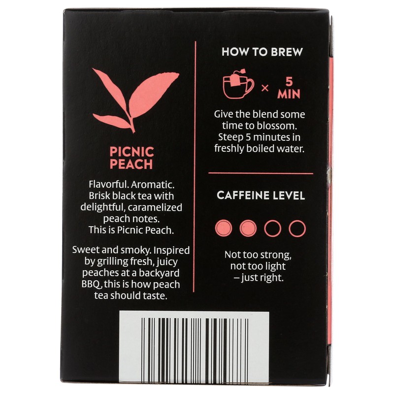 CHOICE ORGANIC TEAS Organic Picinic Peach Black Tea, 16 CT