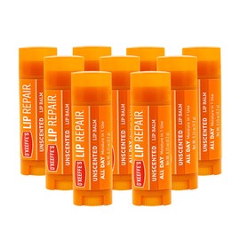 O'Keeffe's Unscented Lip Repair Lip Balm for Dry, Cracked Lips, Stick, (Pack of 9)