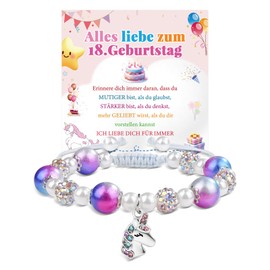 YOGRASS Unicorn Gifts for Girls, 18th Birthday Girl, Gifts for Girls, Birthday Gifts for Girls, Birthday Gifts for Girls, Daughter, Sister, Girlfriend, Niece, Granddaughter, Nylon, Bead