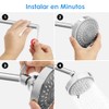 YOMYM Cabezal de Ducha Lluvia de Alta Presión, 5 Configuraciones