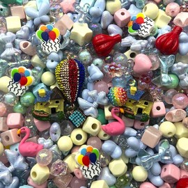 Acrylic Beads Mix(16mm)-Beading making-Bead Assortmens-DIY:_Blue Dream_300ml(Best Deal)