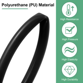 M METERXITY Pneumatic Tubing Pipe, 6.5mm(ID) x10mm(OD) PU Polyurethane Air Compressor Hose for Air Compressor Fitting/Gas/Fluid Transfer, Air Hose Line Tube [10M/32.8ft, Red]