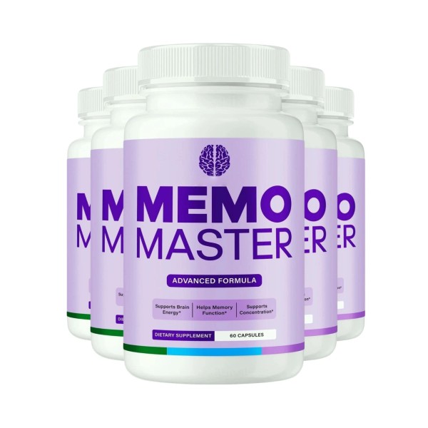 Memomaster 5-Pack Memo Master Capsules, MemoMaster for Brain Health Support
