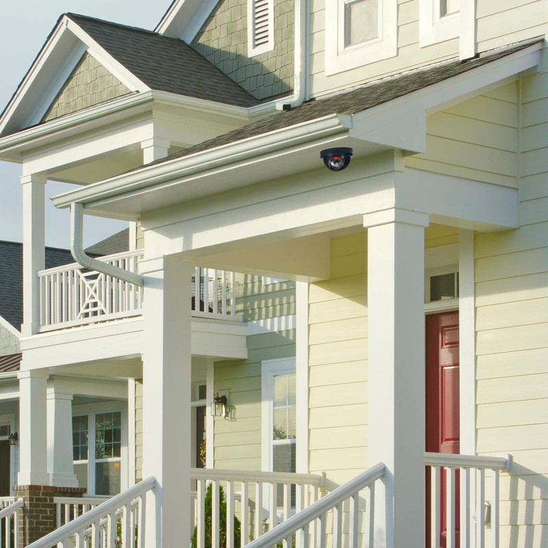 Fake Camera Security Dummy with Red Flashing LED Light -