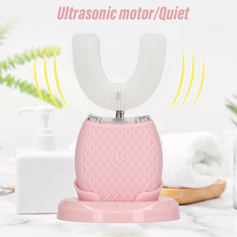Electric Toothbrush IPX7 Waterproof U Shape Massage Ultrasonic Toothbrush with