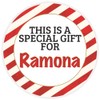 This is a Gift for Ramona - Circle Sticker Decal