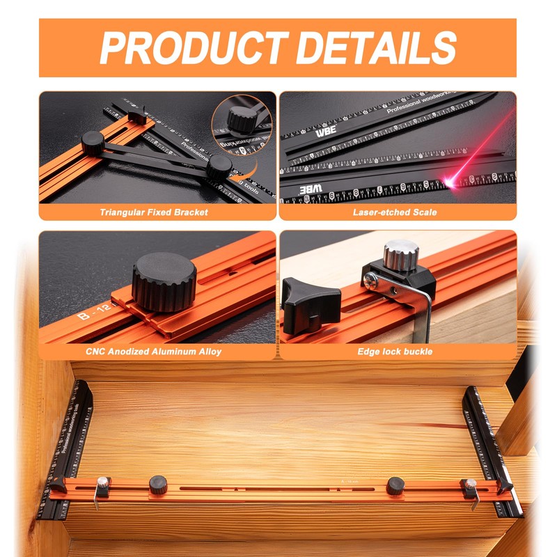 Stair Tread Template Tool - Upgrade Stair Tread Tool Jig,