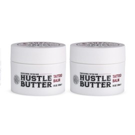 TATTOO HUSTLE BUTTER DELUXE ORIGINAL – Vegan Tattoo Cream 2x30ml | pre- and aftercare balm, natural ingredients, mango, papaya & shea butter, promotes healing, reduces redness & swelling