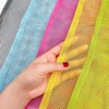 JZK 5x Multicolour 39x34cm large mesh drawstring storage bag for