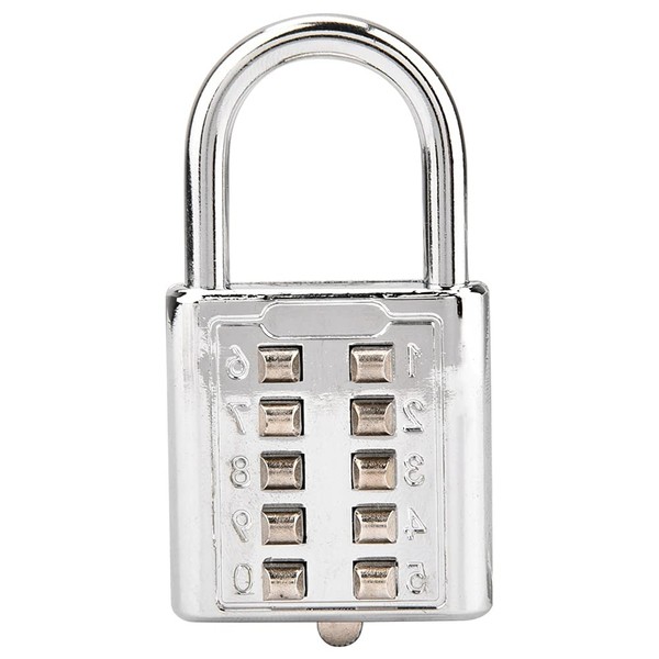 Padlock Push Button Anti-Theft Small Password Padlock Fixed Number Digital Padlock Box Outdoor