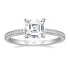 EAMTI 2.5CT Asscher Cut Engagement Rings for Women Cubic Zirconia
