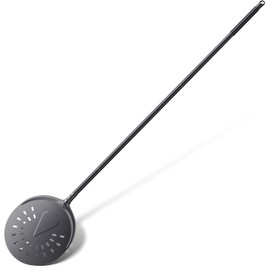 NUTUNI 9” Turning Pizza Peel, Aluminum Perforated Peel with Detachable 33 or 48 Inch Long handle, Lightweight Pizza Paddle for Baking Homemade Pizza Bread