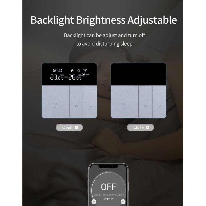 RKHK i8 Intelligent Electric Thermostat - WiFi Wireless LAN Indoor