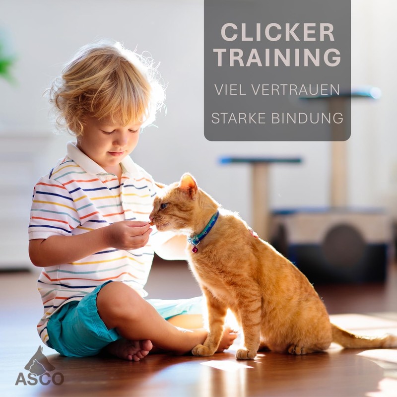 ASCO premium clicker, finger clicker for clicker training, for dogs,