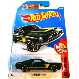 Hot Wheels, 2016 Then and Now, '68 Shelby GT500 [Green] Die-Cast Vehicle #105/250