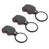 3pcs Mini Magnifying Glass 10X Folding Pocket Magnifier 50mm Loupe