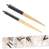 SAFIGLE 2Pcs Wooden Roll Hair Brush Blow Drying Static Hairbrush