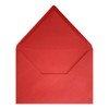 50 Bright Red Business Card Envelopes - 65mm x 94mm