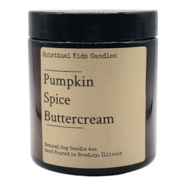 Pumpkin Spice Buttercream Soy Candle 4oz 20-25 Hours Hand Poured with All Natural Soy Wax and Fragrant/Essential Oils! | Fall Candle | Birthday Gift |