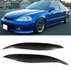 1 Pair Carbon Fiber Car Headlight Eyebrow Eyelid Fit for
