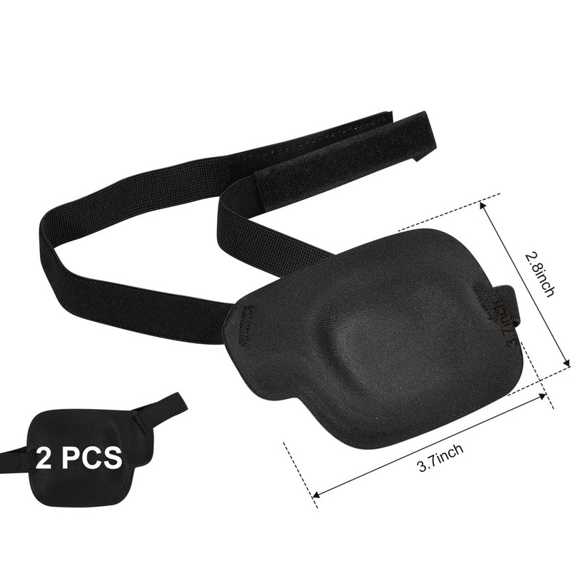 2Pcs 3D Eye Patches for Left and Right Adults Adjustable