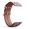 THAZEE 18mm Quick Release Leather Watch Band (Purple Ladybugs) Replacement