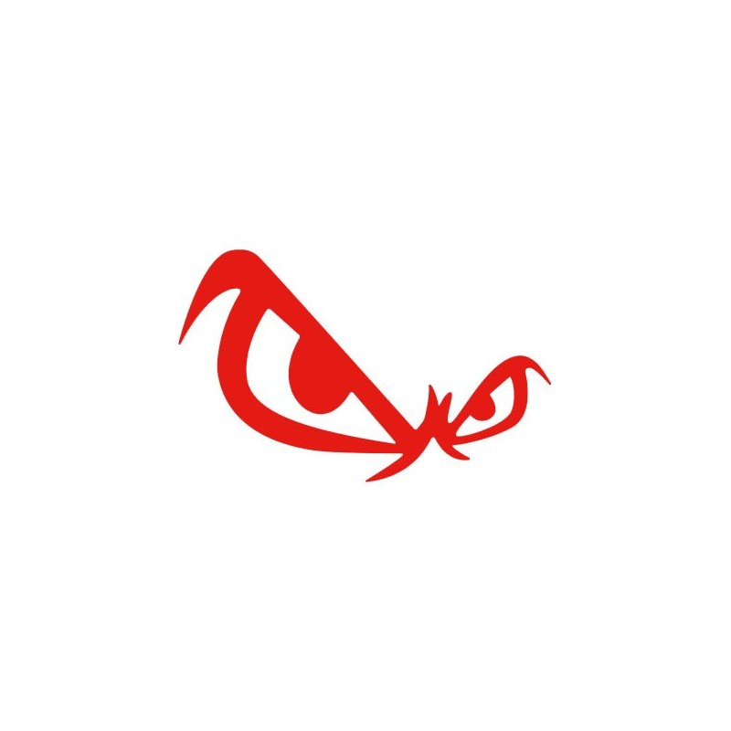 라인컷 오토바이 자동차 킥보드 헬멧 튜닝 눈모양 표정 스티커 ECS-0001