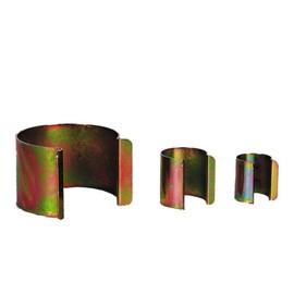 Generico Pack of 20 Steel Greenhouse Clips for Securing Tarpaulin (Metal, Diameter 20 mm, Grey)