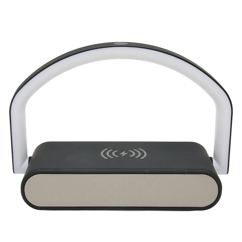 Wireless Charging Alarm Clock Two Levels Adjustment Night Light Multifunction