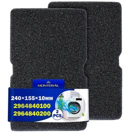 Pack of 2 sponge filters for tumble dryers 2964840100 2964840200 for Beko and 782372445 783372152 for Smeg 243 x 153 x 12 mm lint filter tumble dryer. Years - MONEY Teral