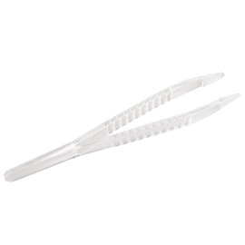 LUERFLEX Disposable Sterile Forceps Tweezers 5inch 125mm Length Individually Wrapped Transparent White Pack of 100
