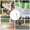 BLIKA 100 Pack 26" Aluminum Deck Balusters with Anti-UV Baluster