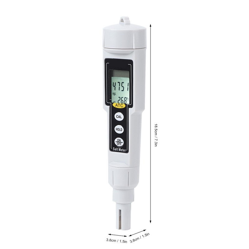 CT3081 Portable Digital Salinometer Salinity Temperature Humidity Tester Meter for