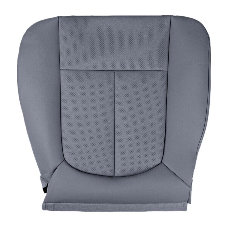 Gray Front Driver Side Bottom & Foam Cushion Replacement Leather