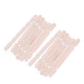Healifty 200Pcs Sawtooth Wood Craft Sticks Natural Wooden Popsicle Sticks Jumbo Ice Cream Treat Sticks Bulk for DIY Craft Project Handcraft Model (11.4x1x.02cm)