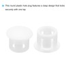 sourcing map 32PCS 8mm(5/16") White Plastic Hole Plugs, Flush Type