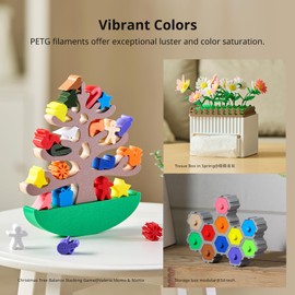 ANYCUBIC PETG Filament 1.75mm Bundle, 3D Printer Filament, Dimensional Accuracy +/- 0.02mm, Exceptional Toughness, 1KG Reusable Spool, 6KG Black