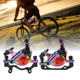 HB-100 Xtech Zoom Hydraulic Brakes Hb100 e Bike Brake Kit Himiway Ebike Set for Scooter Ycle Mountain Blue Caliper Shim Cable Pull,Parts HB-100 Bike Aluminium Alloy (Colorful)